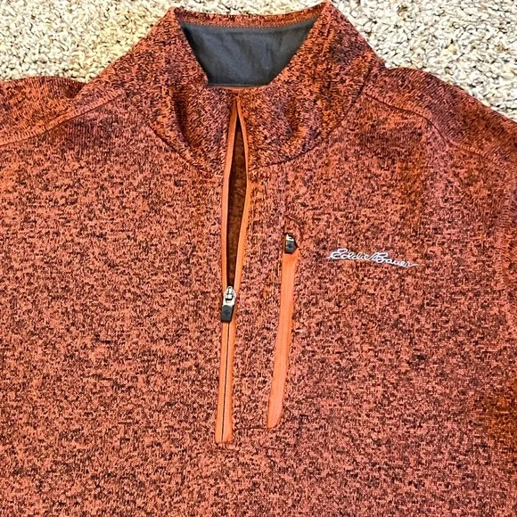 Eddie Bauer quarter zip pullover sweater Size Large Like New - Picture 3 of 5